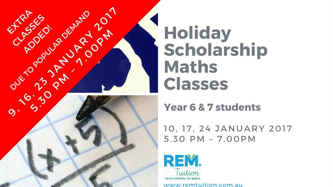 Holiday Scholarship Maths Classes